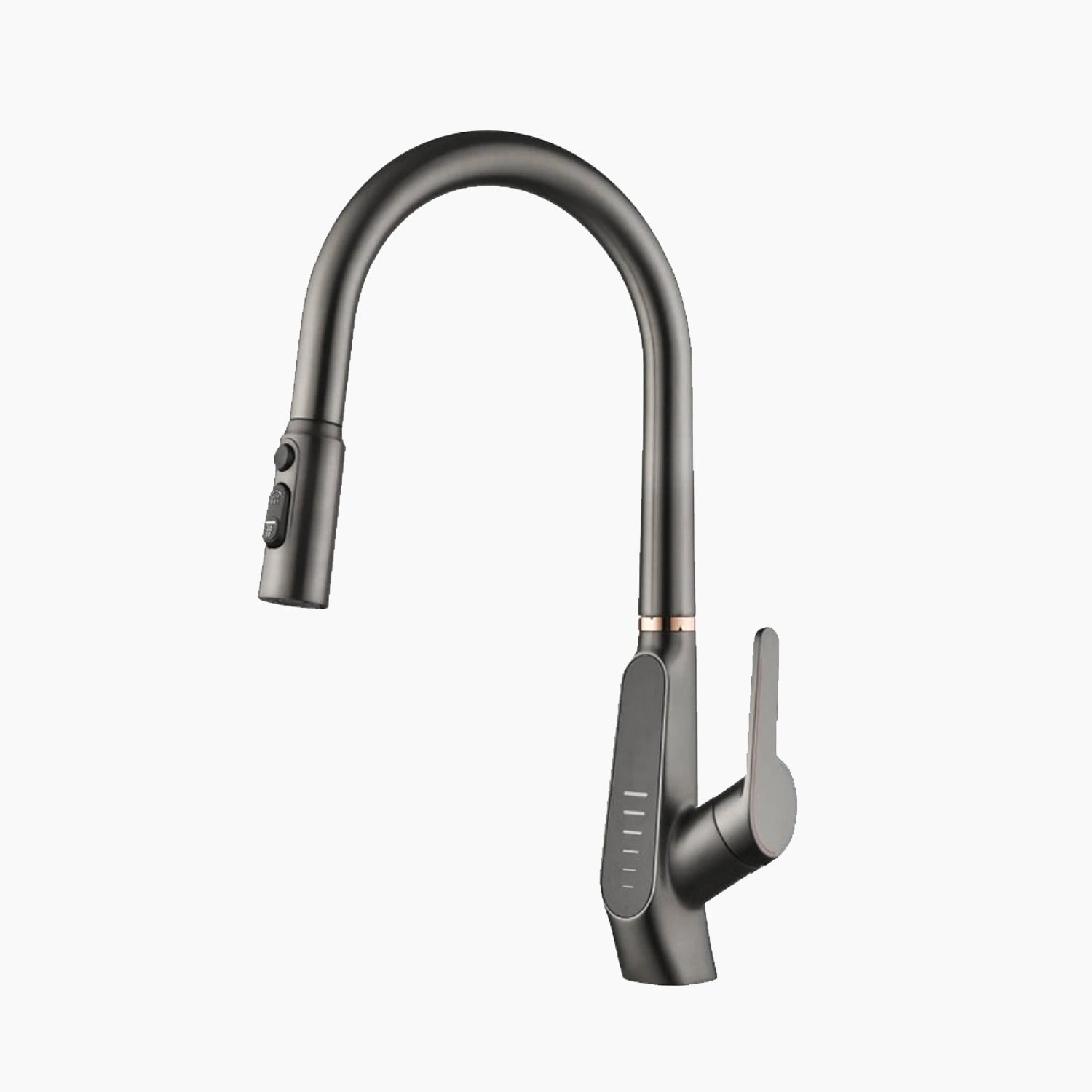 Loraven Pull-Out Kitchen Faucet with Triple Water Modes and Temperature-Time Display-KF006