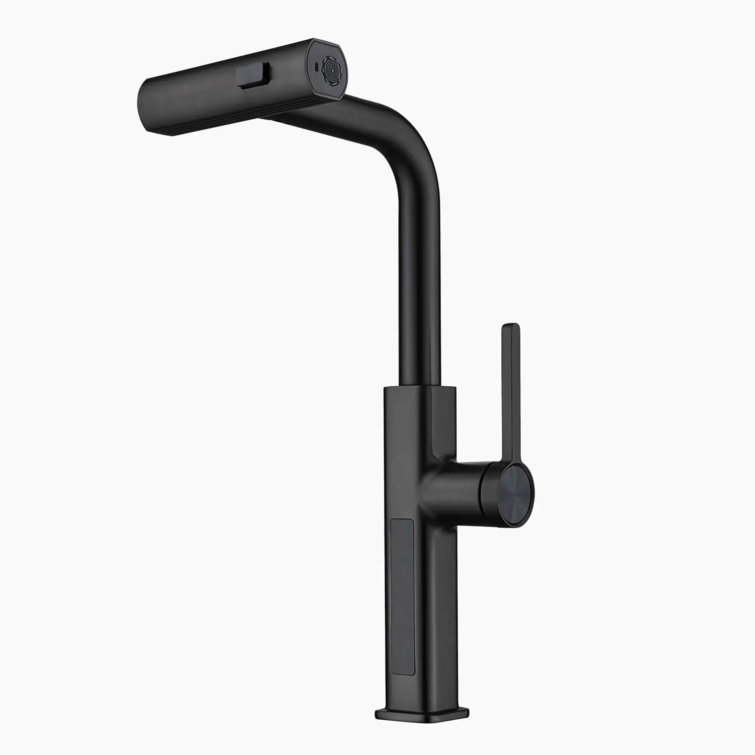 Loraven Temperature Display Kitchen Faucet with Waterfall and Pull-Out Features-KF001