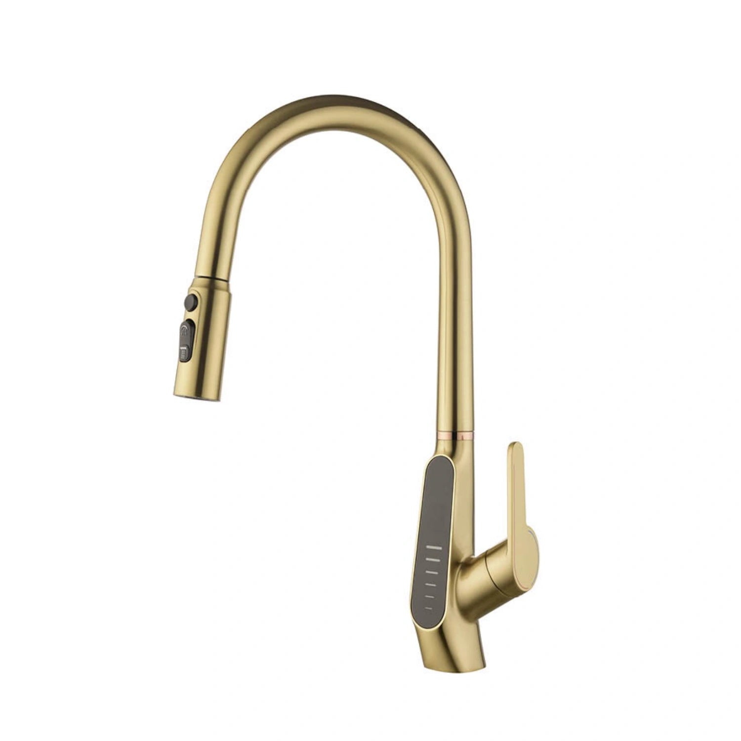 Loraven Pull-Out Kitchen Faucet with Triple Water Modes and Temperature-Time Display-KF006