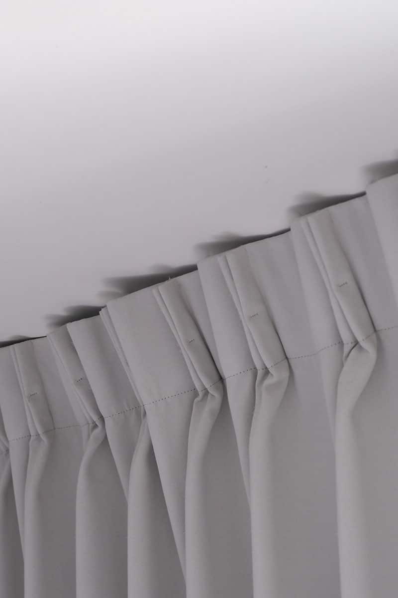 double pleated curtains